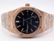 AUDEMARS PIGUET Royal Oak ROSE GOLD BLACK FACE REPLICA WATCH (2)_th.jpg